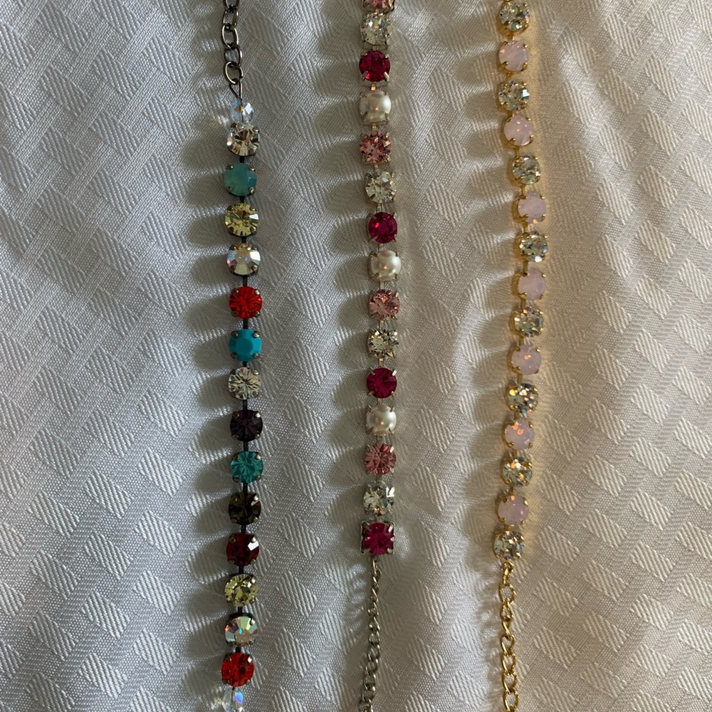 Handmade gemstone bracelets. Never worn